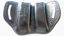 Load image into Gallery viewer, Cal38 Leather OWB Belt Double Magazine Pouch For 9 mm