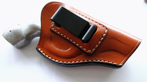 J Frame Revolver IWB Holster Leather For Smith and Wesson | Revolver Holster Bull