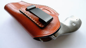 J Frame Revolver IWB Holster Leather For Smith and Wesson | Revolver Holster Bull