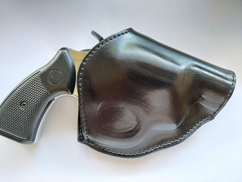 Leather Two Position Belt open top Holster for Taurus 38 Special Snub Nose